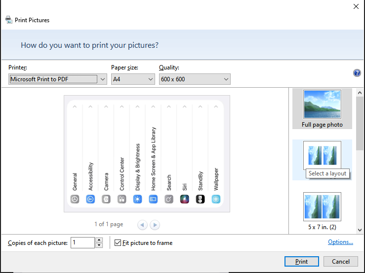 Windows JPG to PDF instructions